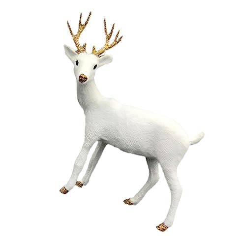 Milisten Realistische Miniatur Rehfigur aus Hochwertigem Material Detailgetreues Simulationstier für Desktop Dekoration und Kinderzimmer als Kleines Pädagogisches von Milisten