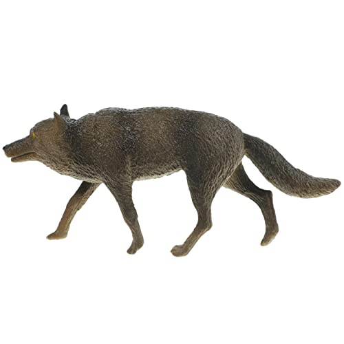 Milisten Realistische Wolf Figur aus Simuliertes Wildtier für Dekoration und Lernspielzeug für Kinderzimmer von Milisten