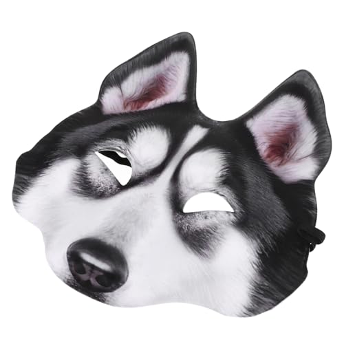 Milisten Realistische Wolf Maske Hund Kostüm Halloween Masquerade Maske Vollkopf für Party Karneval Cosplay mit Robustem Atmungsaktivem Material und Detailreichem Design für Erwachsene von Milisten