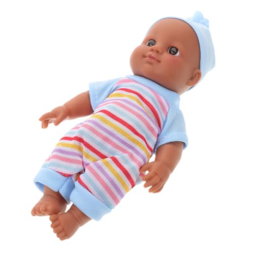 Milisten Lebendige Babypuppe 18cm Realistische Vinylpuppe Spielzeug für Kleinkinder Detailgetreu für Fantasievolles Spielen von Milisten