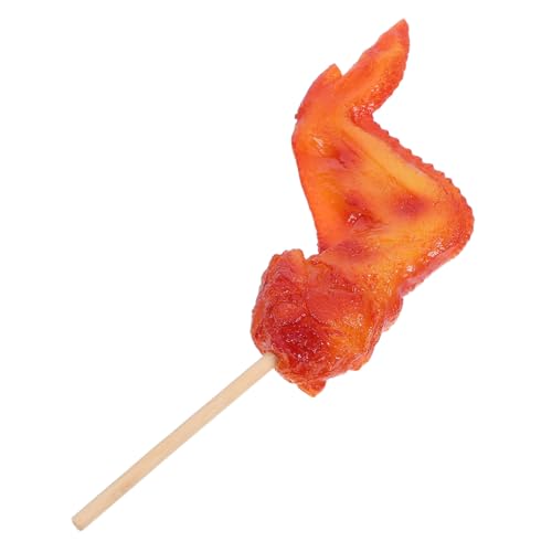 Milisten Realistisches BBQ-hähnchenflügel Modell aus PVC mit Reisfüllung Langlebige Künstliche Grillware Vielseitige Food-Prop für Restaurantmenü Fensterauslage und Küchendekoration von Milisten