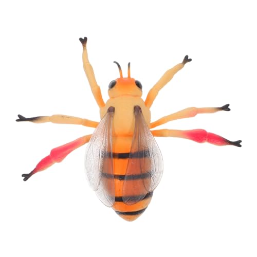Milisten Kompaktes Gummi-Bienen-Modell Für Junge Mädchen Realistisches Insekten-Spielzeug Zum Lernen Und Erkunden Im Freien Oder Klassenzimmer Detailreiche Honigbienenfigur Als von Milisten