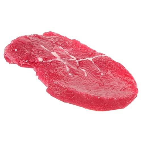Milisten Realistisches Kleines Steak Modell Künstliche Fleischattrappe Leichte Dekoration für Zuhause Restaurant und Küche Detailgetreues Steak Requisit für Fotografie und Display Milisten Realistisches Kleines Steak Modell Künstliche Fleischattrappe Leichte Dekoration für Zuhause Restaurant und Küche Detailgetreues Steak Requisit für Fotografie und Display von Milisten
