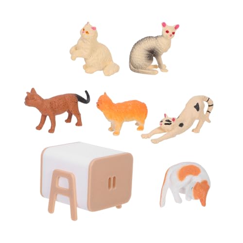 Milisten Realistisches Mini-katzenfiguren Kunststoff Interaktives Puppenhaus-tierspielzeug mit Figuren Vielseitig für Puppendeko Partyzubehör DIY-mikrolandschaften Fördert Kreativität und Milisten Realistisches Mini-katzenfiguren Kunststoff Interaktives Puppenhaus-tierspielzeug mit Figuren Vielseitig für Puppendeko Partyzubehör DIY-mikrolandschaften Fördert Kreativität und von Milisten