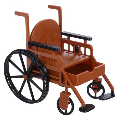 Milisten Realistisches Miniatur mit Krückenset Detailgetreues Puppenhaus Zubehör für Bjd Puppen Kompatibel für Rollstuhl Accessoire für Rollenspiel und Sammler von Milisten