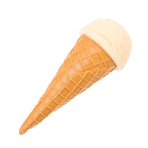 Milisten Realistisches PVC Eistüten Modell Künstliches Eiscreme Vanilla Cone Lebensechte Simulation für Schaufenster Party Fotografie und Kinderspielzeug Milisten Realistisches PVC Eistüten Modell Künstliches Eiscreme Vanilla Cone Lebensechte Simulation für Schaufenster Party Fotografie und Kinderspielzeug von Milisten