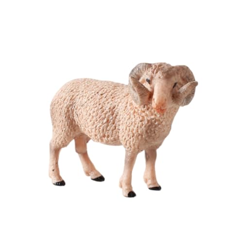 Milisten Realistisches Schaf Modell aus Kunststoff Detailgetreues Tier Ornament für Kreatives Deko Schaf Lebensechtes Wildtier für Schreibtisch und Beige Milisten Realistisches Schaf Modell aus Kunststoff Detailgetreues Tier Ornament für Kreatives Deko Schaf Lebensechtes Wildtier für Schreibtisch und Beige von Milisten