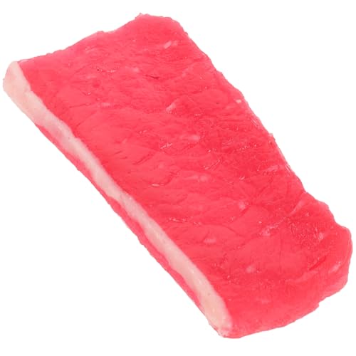 Milisten Realistisches Schweinefleischmodell Spielzeugfleisch Attrappe für Kinderküche Fotorequisite Dekor Küchenparty Tischdeko Pretend Play Food von Milisten
