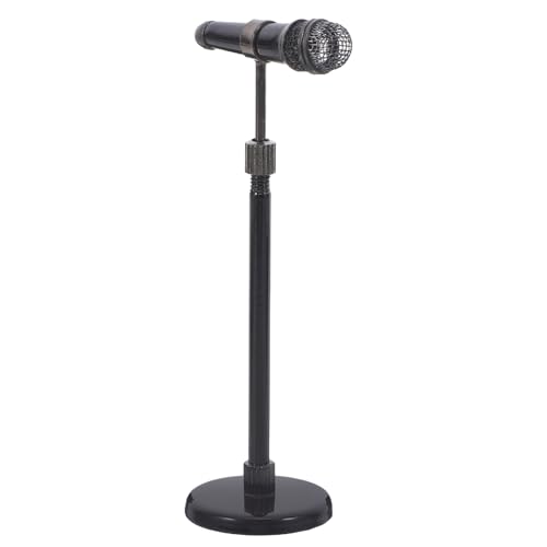 Milisten Retro Mic Modell für Puppenhaus Dekoration von Zubehör für Musik Mottopartys und Sammler von Milisten