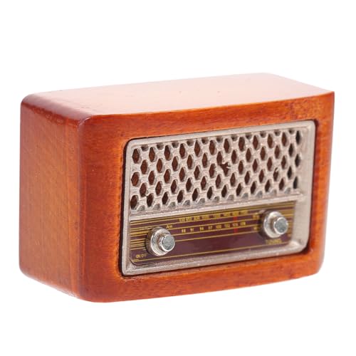 Milisten Retro -Radiospielzeug Mini Hausradio Modelle Mini-Haus-Mini-Radio simuliertes Funkmodell Mini-Spielzeugzubehör Miniaturverzierung Miniaturspielzeugfigur Mini -Figur Holz Braun Milisten Retro -Radiospielzeug Mini Hausradio Modelle Mini-Haus-Mini-Radio simuliertes Funkmodell Mini-Spielzeugzubehör Miniaturverzierung Miniaturspielzeugfigur Mini -Figur Holz Braun von Milisten