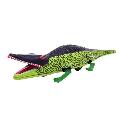 Milisten Retro Wind up Krokodil aus Realistisches Imitationsmodell Robustes Cognition Toy für Dekoratives Retro für Zuhause und Büro von Milisten