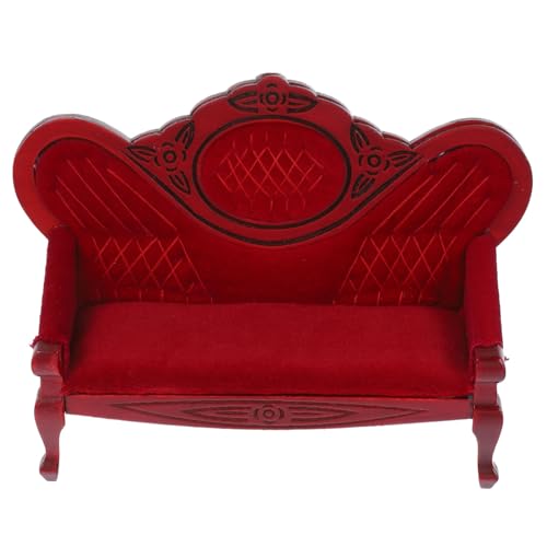 Milisten Retro Wohnzimmermodell Sitz Puppenhausmöbel realistisch Puppenhäuser für Miniatur-Puppenstubensofa Mini-Sofa-Figur Miniaturmöbelmodell Dekoratives Mini -Sofa Mini Möbel Schiene rot Milisten Retro Wohnzimmermodell Sitz Puppenhausmöbel realistisch Puppenhäuser für Miniatur-Puppenstubensofa Mini-Sofa-Figur Miniaturmöbelmodell Dekoratives Mini -Sofa Mini Möbel Schiene rot von Milisten