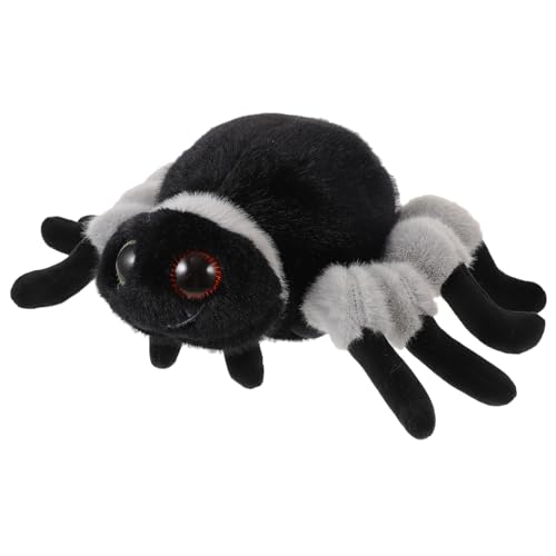 Milisten Riesenspinne Plüschtier Halloween Deko Schwarze Stofftier Spinne für Grusel Events Kuscheltier als und Fotorequisite für Familienfeiern von Milisten