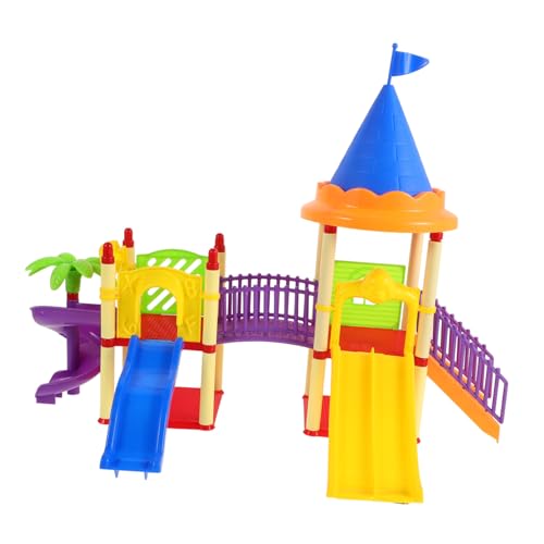 Milisten Rutschenspielzeug Miniatur Puppenhaus Miniatur Für Puppen Spielhaus Rutschenmodelle Miniatur Spielplatzmodelle Mini Spielplatz Requisiten Aus Kunststoff von Milisten