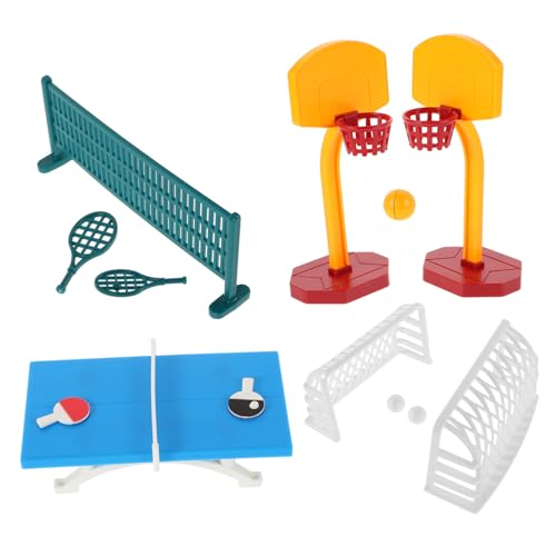 Milisten Satz Puppenhaus-spielplatzmodell Zubehör Für Puppenhäuser Miniatur-puppenhauszubehör Mini-puppenhauszubehör Minisport Mini-Sachen Für Mädchen Minispielplatz Modelszene Plastik von Milisten