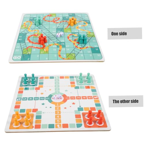Milisten Schachset aus Holz Buntes Brettspiel für Spieler Interaktives Familienspiel Fliegendes Schach und Schlangenleiter Langlebig und Wiederverwendbar für Kinderparty und Frühe Bildung Milisten Schachset aus Holz Buntes Brettspiel für Spieler Interaktives Familienspiel Fliegendes Schach und Schlangenleiter Langlebig und Wiederverwendbar für Kinderparty und Frühe Bildung von Milisten