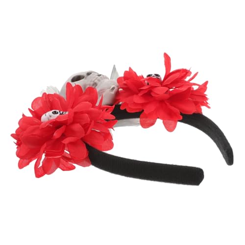 Milisten Schädel Haarschmuck Für Halloween Leichtes Stirnband Mit Blumen Und Design Für Karneval Fasching Und Kostüm Partys Auffälliges Accessoire Für Unvergessliche von Milisten