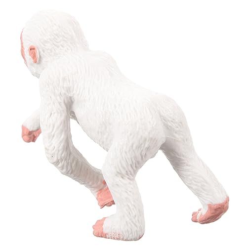 Milisten Schimpansen Figurine aus Robustem Lebensechtes Tiermodell für Lernspiele und Kreative Dekoration Hochdetaillierte Langlebige Schimpanse Statue Fördert Kognitive Fähigkeiten und von Milisten