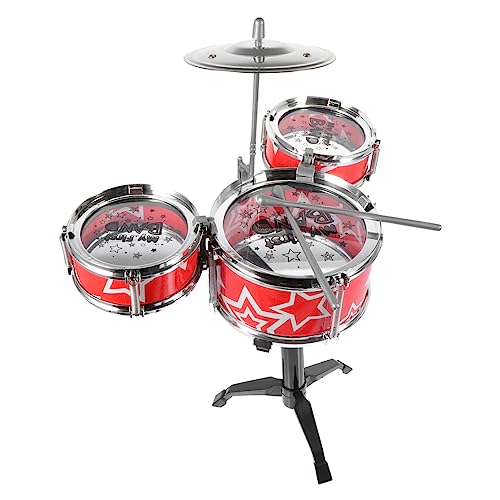 Milisten Schlagzeug Spielset Jazz Drum Toy Musikinstrument Lernspielzeug für Anfänger mit Robustem Design und Kindgerechter zur Musikalischen Früherziehung von Milisten