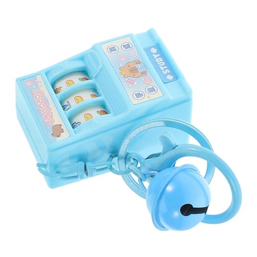 Milisten Schlüsselanhänger Mini Spiel Schlüsselanhänger Spielmaschine Dekoration Schlüsselanhänger Mini Spielkonsole Himmelblau Metall von Milisten