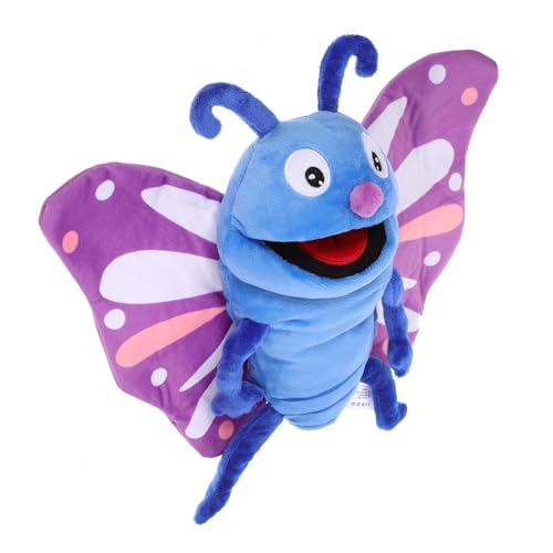 Milisten Schmetterlings Handpuppe aus Plüsch Interaktive Geschichtenerzählpuppe für Geeignet für Kreatives Spiel aus Weichem Sicheren Materialien Perfektes von Milisten