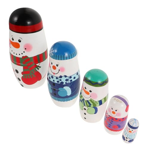 Milisten Schneemann-matroschka Dekorationen Kleinkind Weihnachts-nistpuppe Winter Figuren Stapel Nistpuppen Für Weihnachten Schneemann-Puppe Lebkuchenmann Ghibli Hölzern Milisten Schneemann-matroschka Dekorationen Kleinkind Weihnachts-nistpuppe Winter Figuren Stapel Nistpuppen Für Weihnachten Schneemann-Puppe Lebkuchenmann Ghibli Hölzern von Milisten