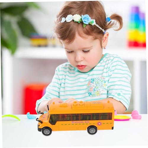 Milisten Schulbus Modell mit Musik und Realistischen Öffnenden Türen Reibungsfreiem Sicherem Material Lernfahrzeug für Kleinkinder Jahre Milisten Schulbus Modell mit Musik und Realistischen Öffnenden Türen Reibungsfreiem Sicherem Material Lernfahrzeug für Kleinkinder Jahre von Milisten