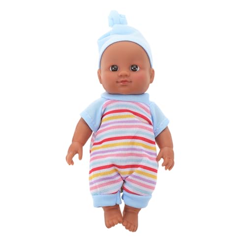 Milisten Schwarze Puppe Realistische Weiche Puppe Kleinkind Puppe Puppe Junge Polyester Milisten Schwarze Puppe Realistische Weiche Puppe Kleinkind Puppe Puppe Junge Polyester von Milisten