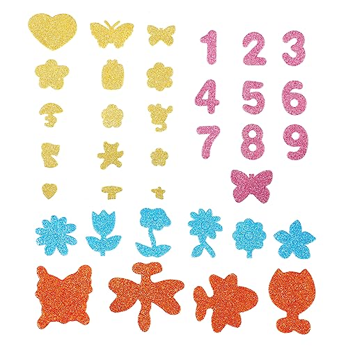 Milisten Selbstklebende Glitzeraufkleber für Farbenfrohe Eva Sticker für Bastelprojekte und Dekoration Klassenzimmern Vielseitig Einsetzbar für DIY und Kreative Gestaltung Milisten Selbstklebende Glitzeraufkleber für Farbenfrohe Eva Sticker für Bastelprojekte und Dekoration Klassenzimmern Vielseitig Einsetzbar für DIY und Kreative Gestaltung von Milisten