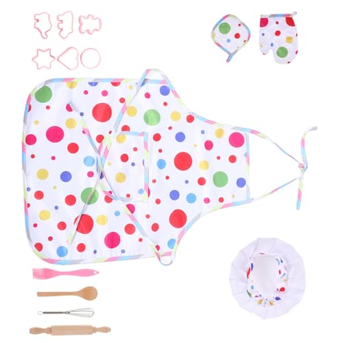 Milisten Sets Küchenspielset Für Kleinkinder Kochen Und Kleine Kits Ausstechformen Kinderspielzeug Kochutensilien Schürze Mütze Halloween Backen Vortäuschen Für Weihnachten von Milisten