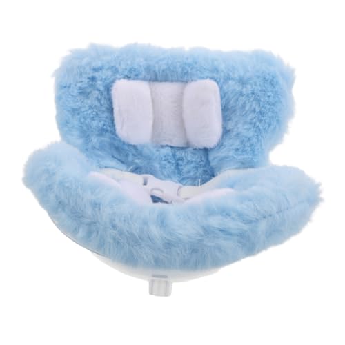 Milisten Sicherheitssitz von Puppenautos Autoverzierung Babypuppensachen Zubehör für Babypuppen -Babytrage Puppe-Babytrage Puppenautositz Plüsch Sky-Blue von Milisten