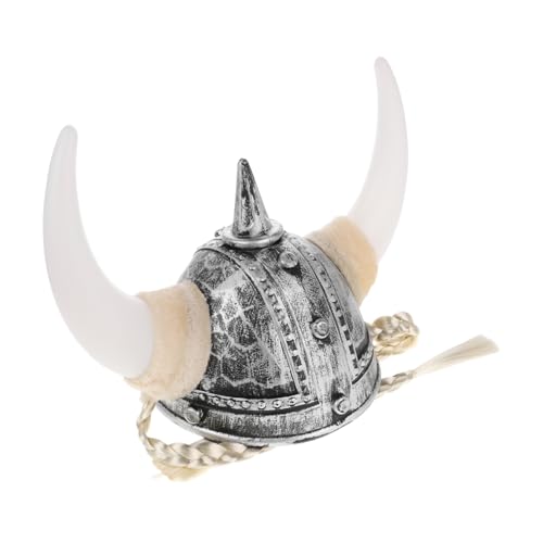 Milisten Silberner Wikingerhelm mit Hörnern für Herren Authentischer Kostümhut für Halloween Rollenspiele und Karneval Komfortabler Auffälliger Kopfschmuck für Mittelalter und Viking Milisten Silberner Wikingerhelm mit Hörnern für Herren Authentischer Kostümhut für Halloween Rollenspiele und Karneval Komfortabler Auffälliger Kopfschmuck für Mittelalter und Viking von Milisten