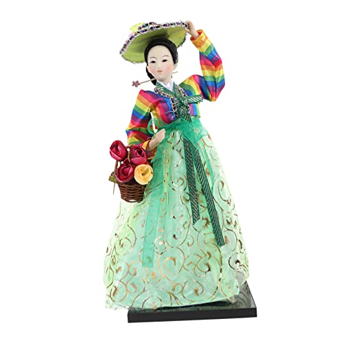 Milisten Silk Man Puppenzubehör koreanische Hanbok-Sammelfigur Puppenornament Puppendekoration koreanische Puppe koreanische Figuren koreanische Hanbok-Puppe Puppe für Mädchen Schaum von Milisten