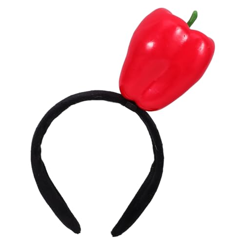 Milisten Simulation Rote Paprika Haarband Party Accessoire Unisex Flexibel Komfortabel Für Fotoshootings Und Festivalstimmung von Milisten