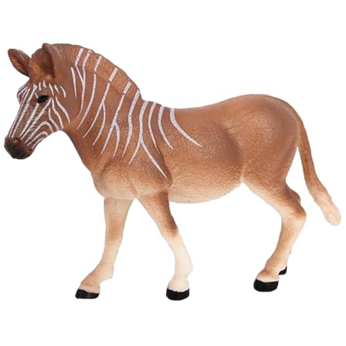 Milisten Simulation Zebrass Modell aus Kunststoff Realistische Halbe Zebra halbe Pferd Figur Leichtes Tierornament für Schlafzimmer Garten Lernspielzeug und Dekoration von Milisten