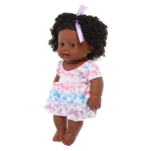 Milisten Simulations Babypuppe Babypuppen Kleine Babypuppe Schwarze Puppe Babypuppe Für Mädchen Puppen Für Babys Babypuppe Amerikanische Babypuppe Kleine Babypuppen Spielzeugpuppe Stoff von Milisten