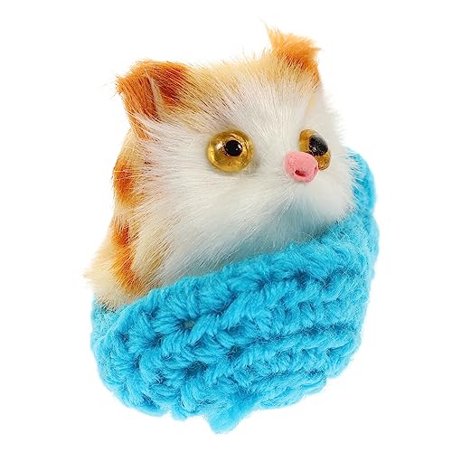 Milisten Simulationskatzenspielzeug Stofftierkatzenpuppe Plüsch Mini Fälschung Schlafende Katze Ornamente Für Dekoration Kinderspielzeug Katzenspielzeug Für Spielzeugkätzchen von Milisten