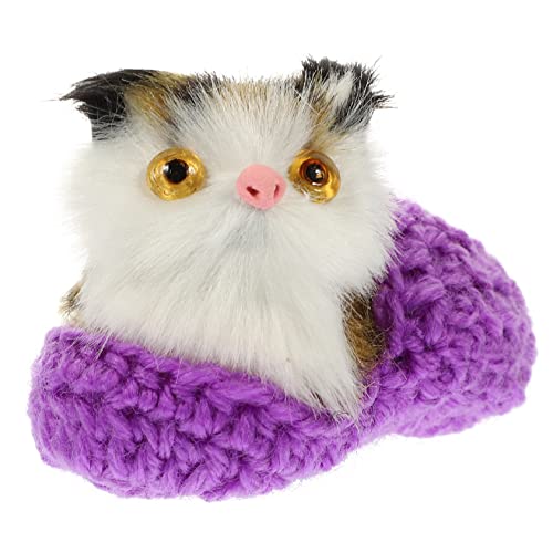 Milisten Simulationskatzenspielzeug knuddelig Plüsch Katze Kuscheltier Kinderspielzeug künstliche Katze kleine Stoffkatze Kätzchenfiguren Spielzeugkatze Garn Violett Milisten Simulationskatzenspielzeug knuddelig Plüsch Katze Kuscheltier Kinderspielzeug künstliche Katze kleine Stoffkatze Kätzchenfiguren Spielzeugkatze Garn Violett von Milisten