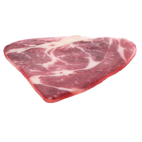 Milisten Simulationsrindfleischmodell Modell mit frischem Rindfleisch lebensechtes Kunstfleischmodell Mini Realistisches Steakmodell dekoratives Lebensmittelmodell Prop Essen PVC Milisten Simulationsrindfleischmodell Modell mit frischem Rindfleisch lebensechtes Kunstfleischmodell Mini Realistisches Steakmodell dekoratives Lebensmittelmodell Prop Essen PVC von Milisten