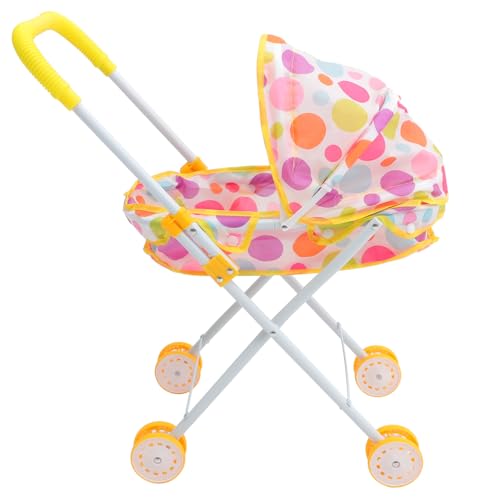 Milisten Simulationswagenspielzeug Kinderwagen Puppensachen Spielhauszubehör Puppenwagen Modell Kinderspielzeug Puppenwagen Für 5-jährige Mädchen Oxford-Stoff Milisten Simulationswagenspielzeug Kinderwagen Puppensachen Spielhauszubehör Puppenwagen Modell Kinderspielzeug Puppenwagen Für 5-jährige Mädchen Oxford-Stoff von Milisten