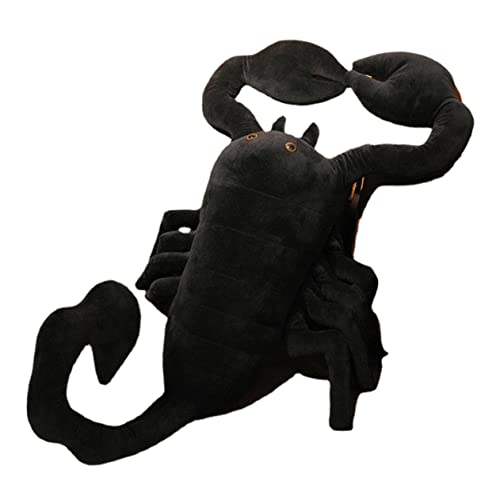 Milisten Simulierte Skorpionspielzeug Halloween-stofftier Stofftier Lustige Stofftiere Spinnen Kuscheltier Black Plüsch Milisten Simulierte Skorpionspielzeug Halloween-stofftier Stofftier Lustige Stofftiere Spinnen Kuscheltier Black Plüsch von Milisten