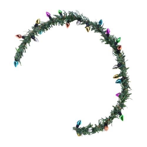 Milisten Miniatur Mit Lichtern Weihnachtsdekoration Für -szenen Lebensechte Figuren Und Girlanden Zubehör Für Rollenspiele Und Festliche Anlässe von Milisten