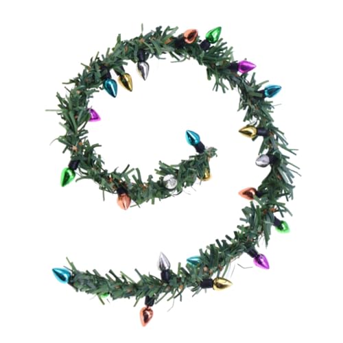 Milisten Simulierte Weihnachts -Rattan -lichtschnur Miniatur Led Für Zubehör Puppe Lichter Kranz Minikränze Zum Basteln Mini-einhornfiguren Plastik von Milisten