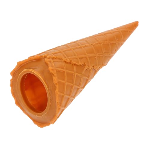 Milisten Simulierter Eiskegel vegan realistisch Simulation künstlich so tun, als würde Man Eistüte Dessert-Display-Modelle Eistüte Ornament kleine Eistüte PVC Brown von Milisten