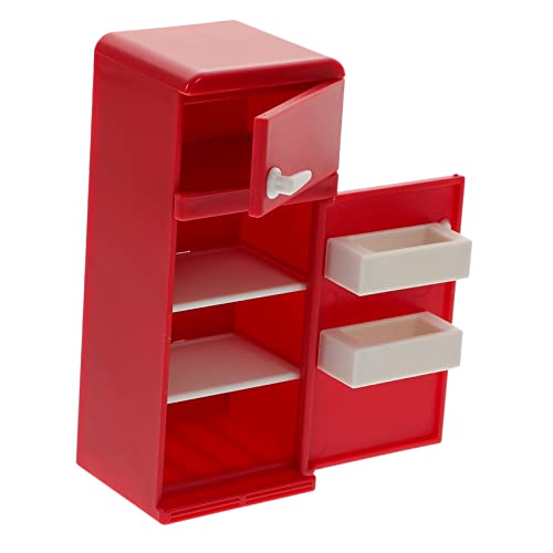 Milisten Simulierter Kühlschrank Minikühlschrank zum Basteln Mini-Kühlschrank-Ornament Mini -Kühlschrankzubehör Puppenhaus -Mini -Spielzeugkühlschrank Miniatur-Puppenstubenmöbel Plastik rot Milisten Simulierter Kühlschrank Minikühlschrank zum Basteln Mini-Kühlschrank-Ornament Mini -Kühlschrankzubehör Puppenhaus -Mini -Spielzeugkühlschrank Miniatur-Puppenstubenmöbel Plastik rot von Milisten