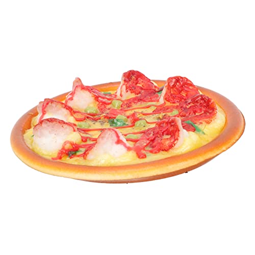 Milisten Simuliertes Pizza Modell Realistisches Pizzamodell Mit Garnelen Für Restaurant Displays Und Filmrequisiten Täuschend Echtes Lebensmittelspielzeug Für Kreative von Milisten