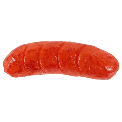 Milisten Simuliertes Wurstmodell realistisch gefälscht Prop Essen simuliertes Hot-Dog- Food Requence Künstliche Hotdog-Requisite Simulation Hot Dog simuliertes Fleisch PVC von Milisten