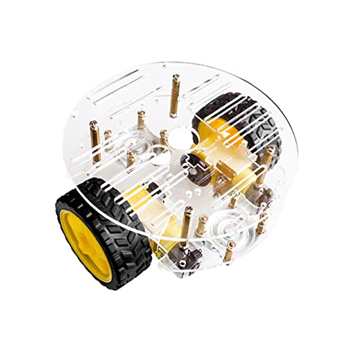 Milisten DIY Smart Car Kit Kompatibel Für Rc Auto Mit Hindernisvermeidung Double Layer Chassis Und Drehzahlmesser-Encoder von Milisten
