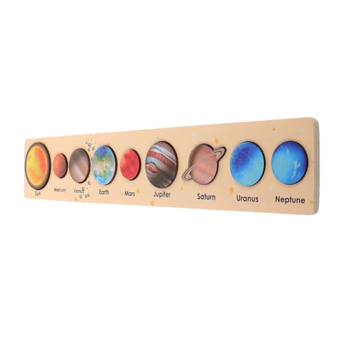 Milisten Solar System Puzzle aus Holz für Planetenerkennungsspielzeug Kognitiven Fähigkeiten und Wissenschaftlichem Lernen Geeignet für Kleinkinder und Vorschulkinder Milisten Solar System Puzzle aus Holz für Planetenerkennungsspielzeug Kognitiven Fähigkeiten und Wissenschaftlichem Lernen Geeignet für Kleinkinder und Vorschulkinder von Milisten
