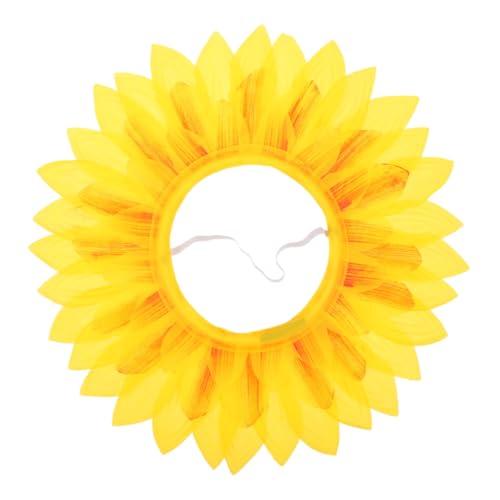Milisten Sonnenblumen Kopfbedeckung für Kostümpartys Lustige Sonnenblumen Haarschmuck Gelb Accessoire für Festivals und Events Bequem und Auffällig von Milisten